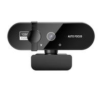 LLHCF Webcam USB W66 con microfono integrato e messa a fuoco automatica per studenti e lavoratori in ufficio remoto