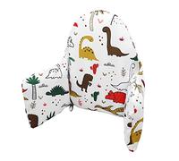 Llhqamt Cuscino Per Seggiolone, Cuscino Per Sedia IKEA Antilop, Cuscino Per Sedile, Cuscino Gonfiabile Integrato, Morbido E Confortevole, Baby Sitting Più Confortevole (Cute Dinosaur)