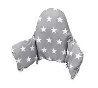 Llhqamt Cuscino Per Seggiolone, Cuscino Per Sedia IKEA Antilop Seggiolone, Cuscino Per Seduta, Cuscino Gonfiabile Incorporato, Morbido E Confortevole, Baby Sitting Più Confortevole (Stelle Grigie)