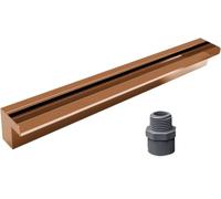 LLHTTDMBDFC Kit Fontana a Cascata da Esterno da 74,8" con Filtro e Scatola di Scarico - Decorazione for laghetto da Giardino in Acciaio Inossidabile 304(Bronze,130cm/51.2inch)