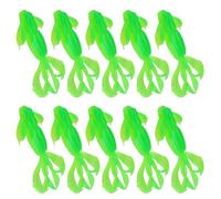 LLINthy 10PCS Robotico Gamberetti Esche Realistiche Nuoto Azione Con Scintillate & Riflessione Della Luce Flessibile Pesca Sostanza Pesca Attirare Con Scintillate