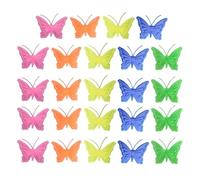 LLINthy 24pcs Fun Forma Riflettente Raggi Perline Colori Assortiti Raggi Clip Per Outdoor Ciclismo Fornitura Bambini Accessori Bici Perline
