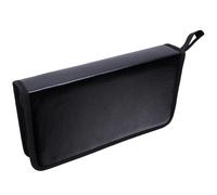 LLINthy 80 dischi in pelle PU CD organizers libro con maniglia facile trasportare protezioni per gli appassionati di auto viaggio CD portatile di archiviazione per i viaggi