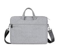 LLINthy Borsa per computer portatile per computer portatili da 15,6-16 pollici, facile accesso, tasca frontale che protegge la custodia alla moda, grigio