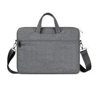 LLINthy Borsa per computer portatile per computer portatili da 15,6-16 pollici, facile accesso, tasca frontale che protegge la custodia alla moda, Grigio scuro