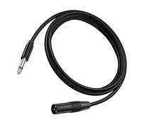 LLINthy Cavo bilanciato da maschio a 3 pin maschio a 6,35 mm, connettore bilanciato da 6,35 mm a microfono per chitarra stereo a 3 pin, connettori da 2/3/10 m