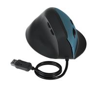 LLINthy Cavo USB verticale con 6 pulsanti personalizzabili 1600DPI ergonomico per computer desktop PC portatile Home Office cavo di lavoro ergonomico