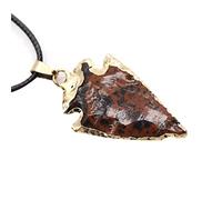 LLINthy Collane con pietre preziose di cristallo Frecce Energia Fascino Collare Corde Regolabile Pietra Naturale Ciondolo Collana di Cristallo Per Le Donne