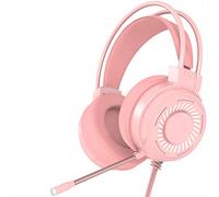 LLINthy Cuffie da gioco stereo leggere Cuffie con suono surround analogico voce chiara Cool Rgb Rainbow Auricolare Cuffie pieghevoli Cancellazione del rumore