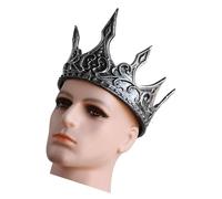 LLINthy Elegante corona da re con cintura regolabile per gli amanti della storia e stili unici per feste a tema Halloween, corone reali vintage