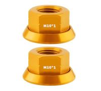 LLINthy Leghe di alluminio Assi ruota bici Dado Bullone Flange Prima Ruota Posteriore Vite Per Fixed Gear Mountain Bike Resistente alle intemperie Dado Mozzo Dado