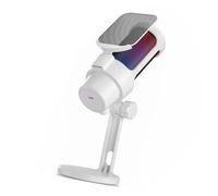 LLINthy Microfono a condensatore USB a colori per PC con pulsante mute e rete di prevenzione dello scoppio in metallo per il gioco e lo streaming microfono a colori