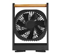 LLINthy Pratico ventilatore da tavolo alimentato USB con operazioni silenziose che raffredda ad aria ricaricabile struttura ABS per ufficio o viaggio ricaricabile