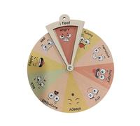 LLINthy Ruota in legno per la gestione delle emozioni per un'efficace regolazione emotiva nell'interazione tra genitori e figli dei bambini attraverso la gestione delle emozioni