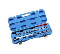 LLINthy Set di chiavi tendicinghia per motore automobilistico regolabile Set di chiavi a cricchetto Serpentine Strumento Presa multipla Puleggia folle regolabile Tenditore Set di chiavi