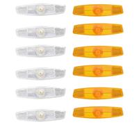 LLINthy Strisce riflettenti per raggi della bicicletta, resistenti alle intemperie, per un facile montaggio senza attrezzi, si adattano alla maggior parte dei tipi di ruote. Strisce riflettenti