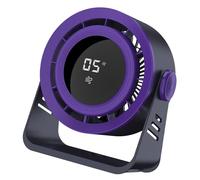 LLINthy Ventilatore portatile Ventilatore di Raffreddamento Regolabile Display Digitale USB Ufficio Interno Adatto Per Uso Interno Ad Alta Efficienza Energetica Portatile