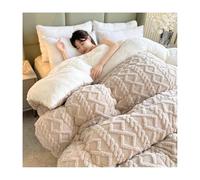 LLiuvccz Trapunta invernale ispessita super morbida isolante con ibisco, in cashmere e ibisco, in doppio tessuto, traspirante, calda e soffice, coperta in velluto double-face per il freddo (colore 4