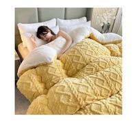 LLiuvccz Trapunta invernale ispessita super morbida isolante con ibisco, in cashmere e ibisco, in doppio tessuto, traspirante, calda e soffice, coperta in velluto su entrambi i lati, per il freddo