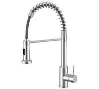 Llizuia Rubinetto da cucina ad alta pressione con doccetta estraibile, miscelatore estraibile, rubinetto da cucina con 2 tipi di getto, girevole a 360°, in acciaio inox