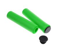 Lljsszr 1 Paio di Impugnature per Manubrio da Bicicletta in Gel di Silicone Morbido Antiscivolo per Bicicletta Fissa, 4 Colori tra Cui Scegliere, Verde, 12,5 Centimetri / 4.9inch