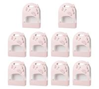 Lljsszr 10 Pezzi Scatola Porta Fiori Farfalla 3D Decorazione Pieghevole Carta Robusta con Manico Pratica Trasportabile Adatta per Feste Laurea Compleanno, Rosa