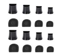 Lljsszr 16 Pezzi Protezioni per Tacchi Alti Tappi Da Matrimonio Coperture per Scarpe per Prato Puntali Anti Usura Riutilizzabili Adatto per Event, Nero