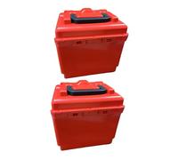 Lljsszr 2X Scatola per Batteria per Custodia per Batteria Custodia Antipolvere Custodia per Il Trasporto Scatola di Protezione Portatile Suppor, Rosso
