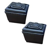 Lljsszr 2X Scatola per Batteria per Custodia per Batteria Custodia Antipolvere Custodia per Il Trasporto Scatola di Protezione Portatile Suppor, Nero