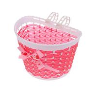 Lljsszr Custodia Portaoggetti per Cestino Anteriore per Bicicletta da Bambina E Bambina, Rosso, 21x14x15cm