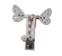 Lljsszr Farfalla Automatica Dispositivo Movimento Batterie Ornamento Simulato Artigianale Elettronico Adatta a Artigianato Creativo Decorazione Fiore, Bianco