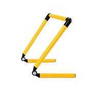 Lljsszr Hurdle Allenamento Bambini Pieghevole in PVC Resistente con Altezza Regolabile per Esercizi di Calcio Agilità Coordinazione E Adatto a Allenamento, Giallo, 70CM