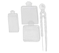 Lljsszr Kit di strumenti per mini perline da 2,6 mm, vassoio di raccolta, attrezzo per l'allineamento delle palette per l'artigianato artistico, Chiaro