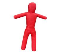 Lljsszr Manichino da Grappling da 130 Cm, Non Imbottito, Robusto Manichino per Esercizi di Kickboxing, Pratico Manichino da Pugilato in PU, Rosso