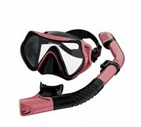 Lljsszr Maschera Subacquea Bambini Occhialini Immersione Visore Silicone Lente Rinforzata Funzione Anti-appannamento Adatta per Esplorazione Sott'acqua, Rosa, Mascher Boccaglio