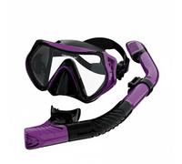 Lljsszr Maschera Subacquea Bambini Occhialini Immersione Visore Silicone Lente Rinforzata Funzione Anti-appannamento Adatta per Esplorazione Sott'acqua, Viola, Mascher Snorkel