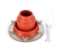 Lljsszr Occhiello in Gomma Rastremato Rotonda, Style to 4, Arancione + Chiave Inglese