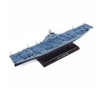 Lljsszr Portaerei USS Modello Miniatura Collezionabile in Lega E Plastica con Montaggio a Colla Semplice Adatta a Ufficio Libreria Regali, Modello Di Portaerei CV-9 USS Essex