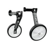 Lljsszr Ruote di Supporto per Bici Stabilizzatori per Equilibrio Kit Completo Dadi E Bulloni Regolazione per Bici 16-24 Pollici Costruzione in Acciaio Adatte, Nero