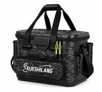Lljsszr Scatola da Pesca con Tracolla Portatile Borsa Porta Esche con Portacanne Resistente agli Strappi Borsa acolla Portacanna per Pescatori