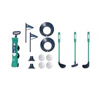 Lljsszr Set da Gioco per Esercitarsi in Minigolf per Bambini, Giocattolo Interattivo Portatile, Giocattolo Educativo, Set di Giocattoli per Campi da Golf all&, Verde