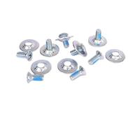 Lljsszr Snowboard Set Viti Attacco Snowboard Antiscivolo Inox Parti Montaggio Fissaggio Resistenti Accessori Facili da Riparare Adatto per Sport Invernali Lav, Argento