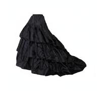 Lljsszr Sottogonna da Sposa Cerchio Gonna Crinolina Petticoat con Tiers Sovrapposti E Cintura Regolabile per Mantenere La Forma E Aumentare Il Volume con, Nero, Nero