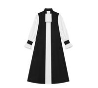 Lljsszr Tunica con Maniche a Sbuffo Bicolore Tunica da Costume Elegante Abbigliamento per Cosplayer, Attori, Scena