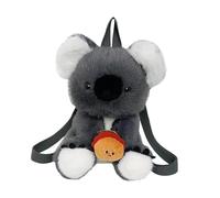 Lljsszr Zaino Koala Peluche Bambini Borsa Spalla Cartone Simpatico Portadocumenti Donna Materiale Morbido Tracolla Regolabile Adatto a Viaggio Scu, Hamburger