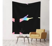 LLKGOT Arazzo decorativo da parete con le dita che ballano tra le stelle, morbido e resistente, adatto per decorare pareti o copriletti