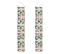 LLKGOT Bella immagine di piante grasse portico banner laurea decorazione parete, adatto per interni ed esterni 30,5 x 180 cm