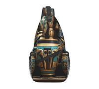 LLKGOT Borsa a tracolla egiziana Magic Jar Picture Cross adatta per uomini e donne, adatta per borse fitness e escursioni
