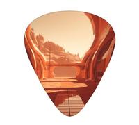 LLKGOT Dune Building Picture - Plettro per chitarra, 12 pezzi, con tre combinazioni di plettri di spessore, adatto per basso e ukulele