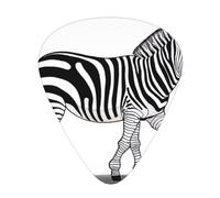 LLKGOT Grassland Zebra Picture - Plettro per chitarra, 12 pezzi, con tre combinazioni di plettri di spessore, adatto per basso e ukulele